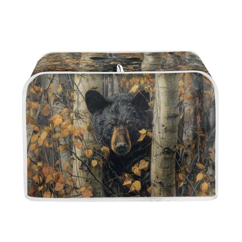 Bear Hunting Print Toaster Dust Cover, Washable Kitchen Appliance Protector