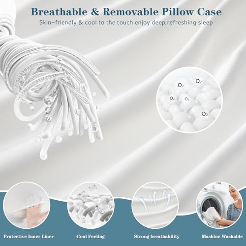 Ergonomic Side Sleeper Pillow with Arm Holes for Neck Support
