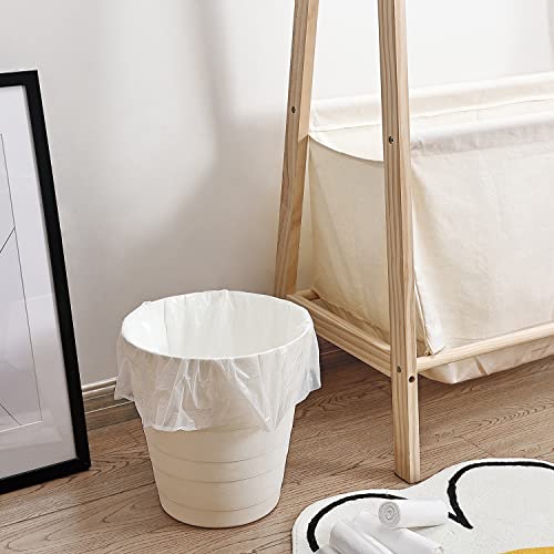 4 Gallon Small Trash Bags - 100 Count White Leakproof Garbage Can Liners