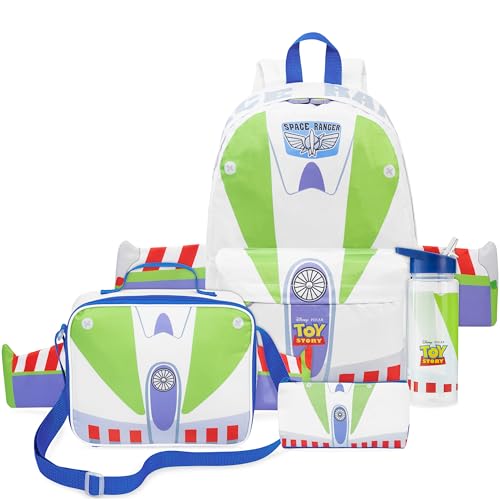 Boys 4-Piece School Backpack Set with Insulated Lunch Bag & Water Bottle
