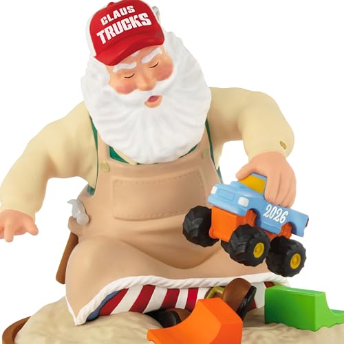 Toymaker Santa 2026 Hallmark Keepsake Ornament – Toy Truck Sandbox Gift