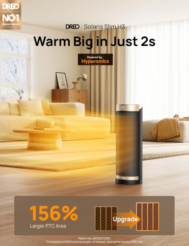 Oscillating Space Heater 1500W Electric Ceramic Heater with Thermostat
