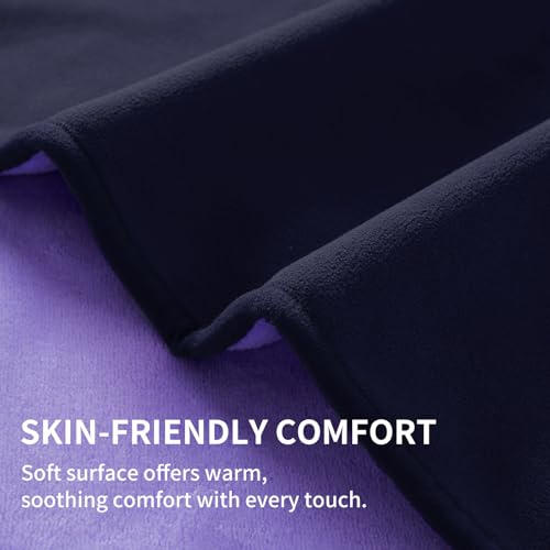 Reversible Waterproof Blanket for Couch and Bed, 40"x60", Purple