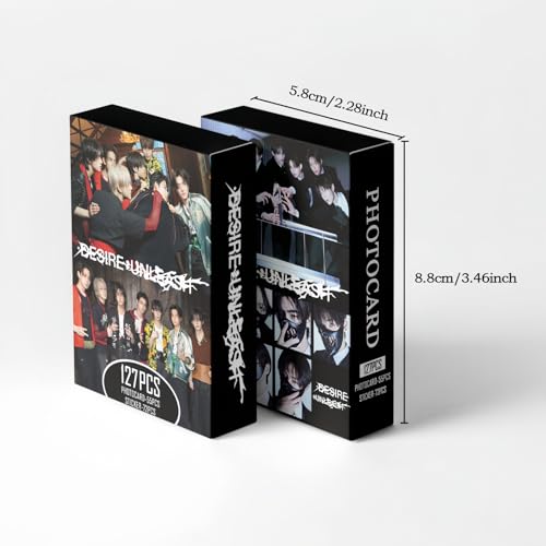 127-Piece Photocard and Sticker Set - Lomo Card Collection for Fans