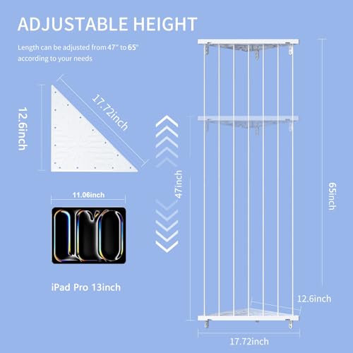 Befayoo White Corner Stuffed Animal Storage Organizer Hammock - Kids Toy Wall Mount