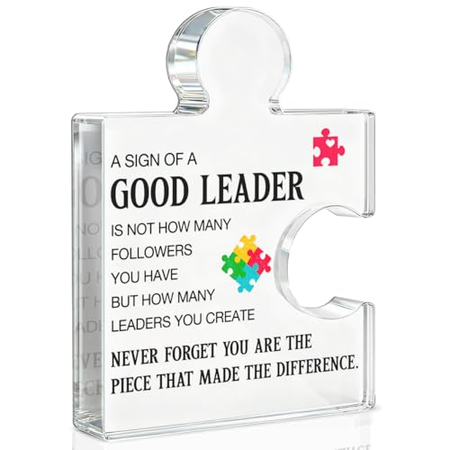 Unique Gift-09 Leadership Acrylic Plaque Sign for Boss, Retirement, Christmas, Birthday - Office Decor