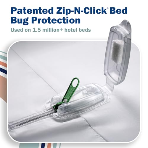 Box Spring Encasement for Allergens & Dust Mites - Water Resistant, MicronOne Barrier (Queen)