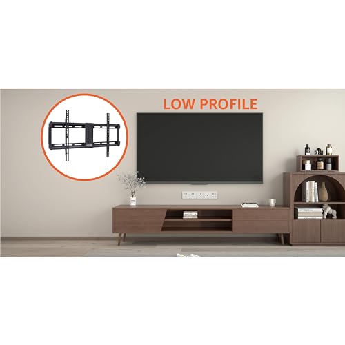 Low Profile TV Wall Mount Bracket for 37 to 86 Inch Flat Screen TVs