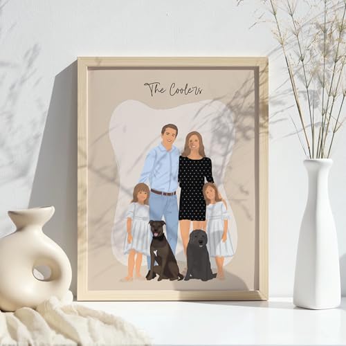Custom Hand-Drawn Portrait Illustration from Your Photo