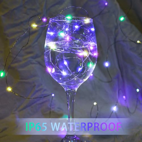 8 Pack Battery Operated Fairy Lights 7Ft 20 LED Waterproof Twinkle String Lights