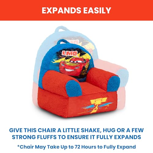 Plush Foam Toddler Chair with Carry Handle - Cozy Kids Armchair for Bedroom