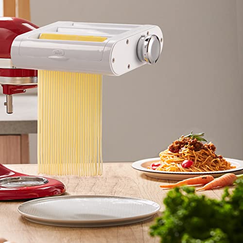 3-in-1 Pasta Maker Attachment Set for Stand Mixers, Stainless Steel