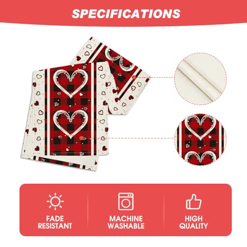 Artoid Mode Love Hearts Valentine's Table Runner 13x72 Inch Home Decor