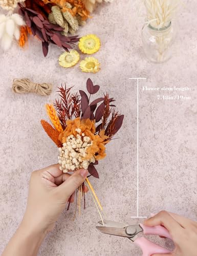 Natural Dried Flower Bouquet Set for DIY Floral Arrangements & Decor