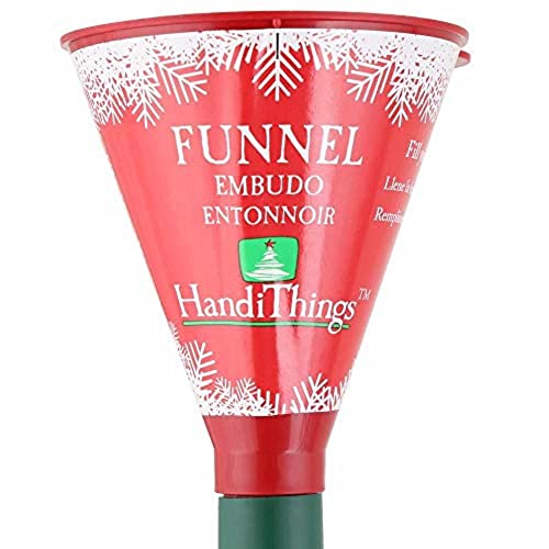 Christmas Tree Watering Funnel - 39-Inch Green Plastic Live Tree Waterer