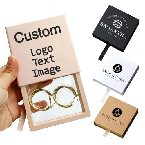 Custom Logo 3D Floating Jewelry Display Box with PE Film Case