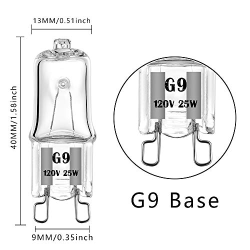 W10709921 Microwave Replacement Light Bulb - 4 Pack, 2500 Hour Life