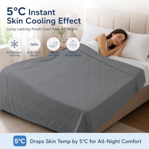 Cooling Comforter King Size - Double-Sided Breathable Blanket