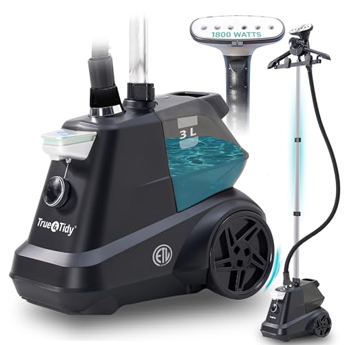 1800W Professional Standing Garment Steamer with 3L Tank & Wheels