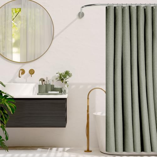 19-Piece Sage Green Bathroom Accessory Set with Shower Curtain