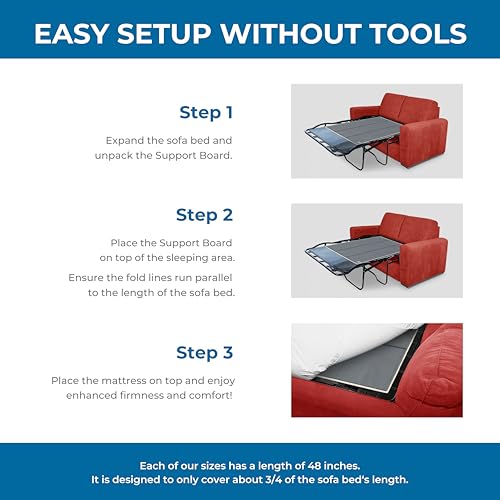 Queen Sofa Bed Mattress Support Board - Foldable Under Mattress Shield