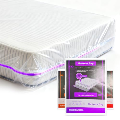 Heavy Duty Mattress Bag - 6 Mil Waterproof & Tear-Resistant, Full Size