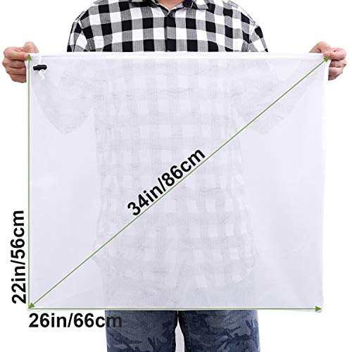 Reusable Brew Bags 3-Pack 26"x22" Fine Mesh Strainer for Beer and Wine