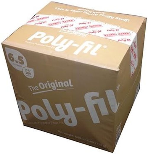 Fairfield Poly-Fil Premium Polyester Fiber Fill - Soft Stuffing for Toys & Pillows | 6.5 lbs Box