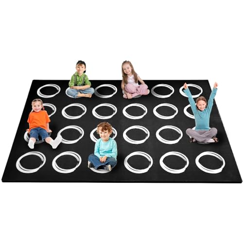 Large Classroom Rug 13' x 7'7" - 24-Seat Educational Carpet for Schools