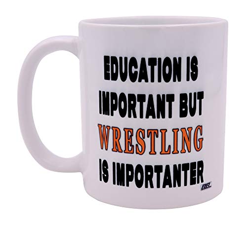 Rogue River Tactical 11oz Funny Wrestling Is Importanter Coffee Mug