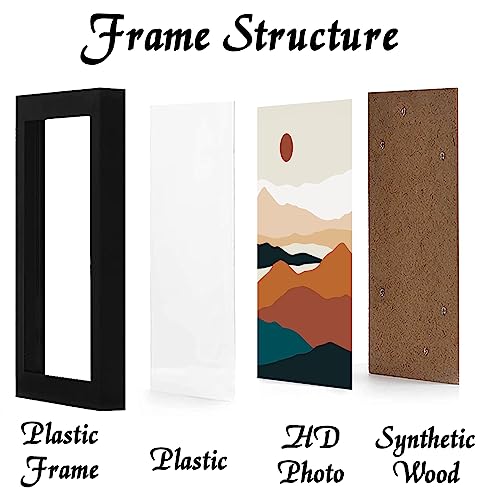 16x20 Picture Frame Set of 3, Black Wall Mount or Tabletop Photo Frames