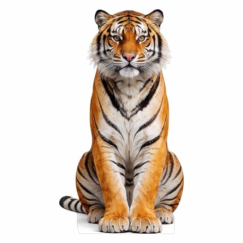 Life Size Tiger Cutout 4 ft Animal Themed Party Decoration
