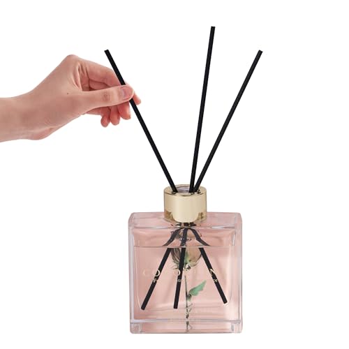 3-Pack Reed Diffuser Set with 24 Sticks - Vanilla, Rose & Linen Fragrance