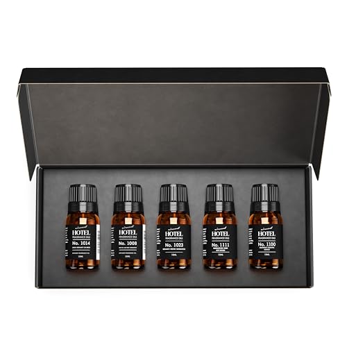 Hotel Collection Fragrance Oil Sampler Gift Set - 5 Pack, 10ml Oils