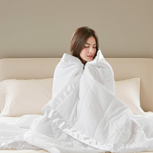 Madison Park Windom Down Alternative Queen Bed Blanket with Satin Trim