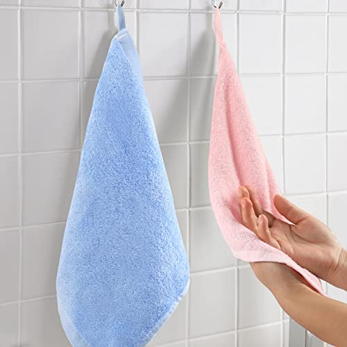 10-Pack Bamboo Rayon Washcloths, Ultra-Soft Absorbent Face Cloths 10x10