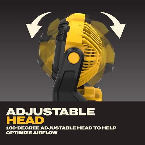 DEWALT 20V MAX Cordless Jobsite Fan, Variable Speed 650 CFM, Tool Only