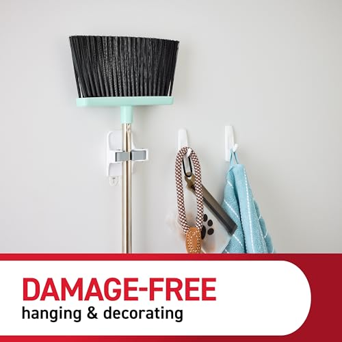 Medium Adhesive Wall Hooks, Damage-Free Hanging Utility Hooks, 20 Pack