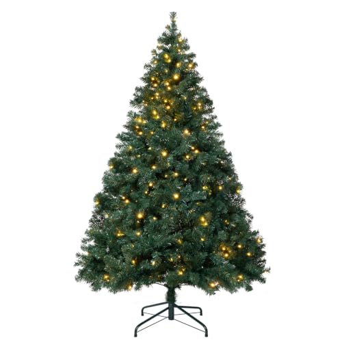 DNKMOR 5FT Christmas Tree with Warm Light - Artificial Xmas Tree for Holiday Decor