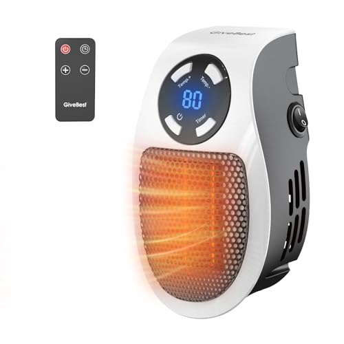 Programmable Plug-In Space Heater with LED Display and Timer