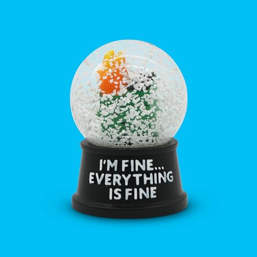 Dumpster Fire Snow Globe – Funny Desk Decor & Quirky Office Gag Gift