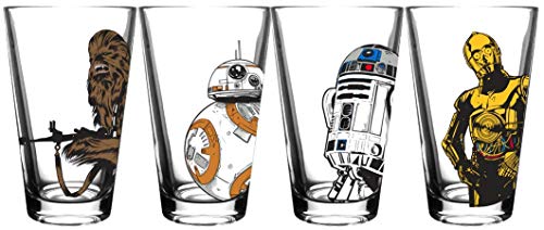 Star Wars Pint Glass Set - 16 oz. Character Glasses - Set of 4