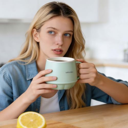 MIKMOK 400ML Electric Mug Warmer with Multi-Function Heating & Boiling