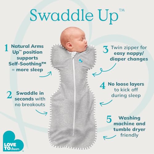 Love to Dream Swaddle UP Baby Sleep Sack - Small 8-13 lbs Gray
