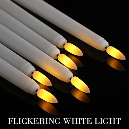 Qunclay 84-Pack Flameless Taper Candles 11-Inch Battery Operated LED White (Variation: White)
