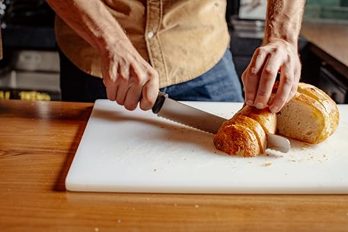 10-Inch Bread Knife with Wide Wavy Edge and Ergonomic Handle