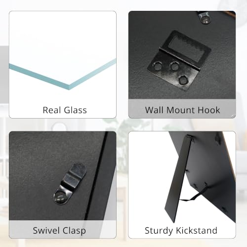 11x11 Enamel Pin Display Case with Glass Cover - Wall or Tabletop Shadow Box