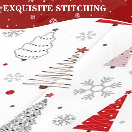 Nesker Christmas Tree Twin Zipper Bedding Set for Kids, 3-Piece All-in-One