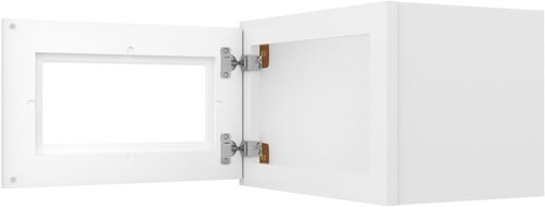Furinno Shaker Wall Kitchen Cabinet - Single Door Design, Easy Assembly, 12" D x 18" W x 12" H, White
