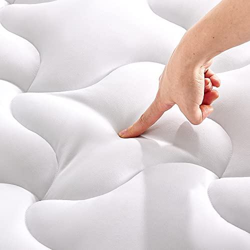 SLEEP ZONE Cooling Twin Mattress Pad - Soft Down Alternative Topper